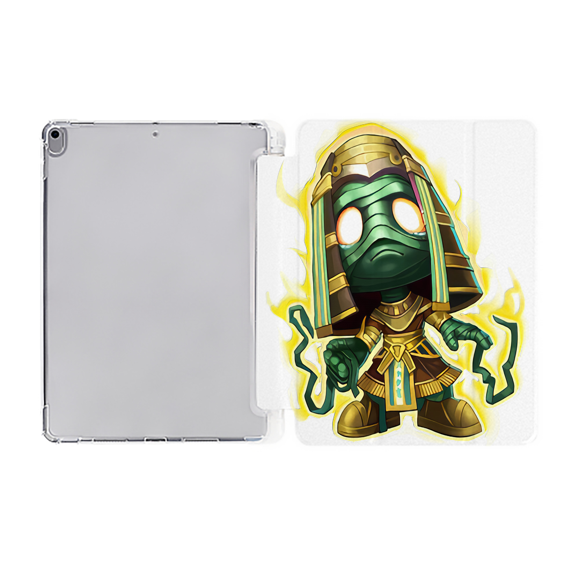 （画像用） リーグ・オブ・レジェンド League of Legends LOL IPad ケース ペン収納付き 三つ折りスタンド PUレザー×シリコン 対応機種9.5/10.5/10.9インチ